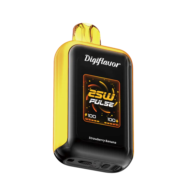 Digiflavor SKY 25K Strawberry Banana Disposable Vape - Black Coral